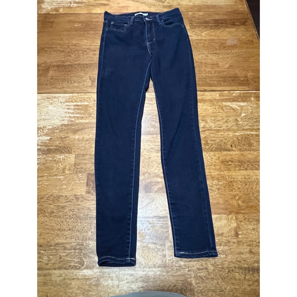 Levi's 720 Jeans Women's 27x29 Dark Blue High Rise Super Skinny Dark Wash Denim